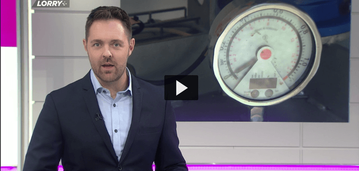 TV2 Lorry cover the opening of Stengården Landfill